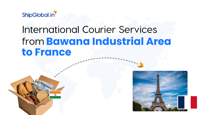 Top International Courier Service from Bawana Industrial Area to France
