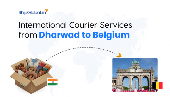 International Courier Service from Dharwad to Belgium