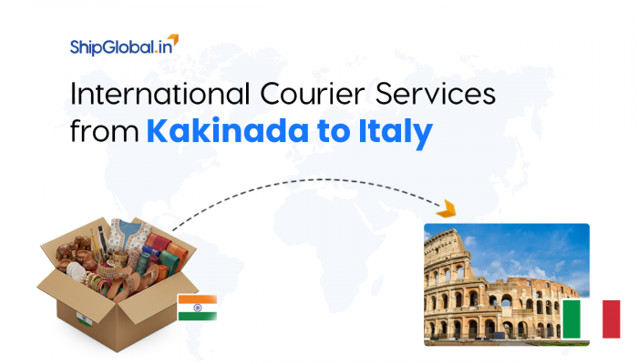Best International Courier Service from Kakinada to Italy