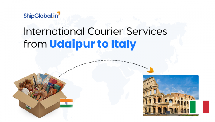 Best International Courier Service from Udaipur to Italy